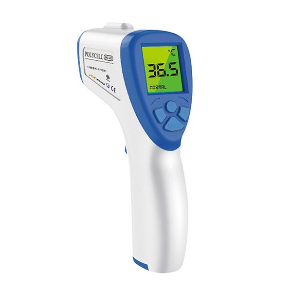 [국내생산] 폴리셀 피부적외선 체온계 GNC-400 비접촉 가정용 발열체크 체온측정 아기 유아 무음측정